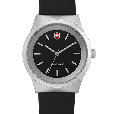 Black & Silver Faceted Glass Couple's Watch Set – MF collections