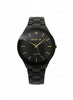 POSI TIF All Black Metal Strap Watch with Gold Accents – MF collections