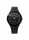 POSI TIF All Black Metal Strap Watch with Gold Accents – MF collections