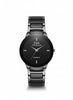 E&A Black Dial Stone Marker Gents Metal Watch – MF collections