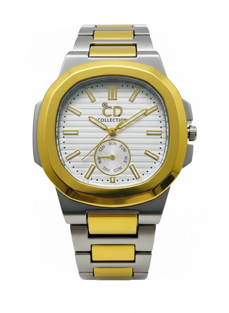 Two-Tone Gold & Steel Luxury Day-Date Watch / Couple's Pair – MF collections