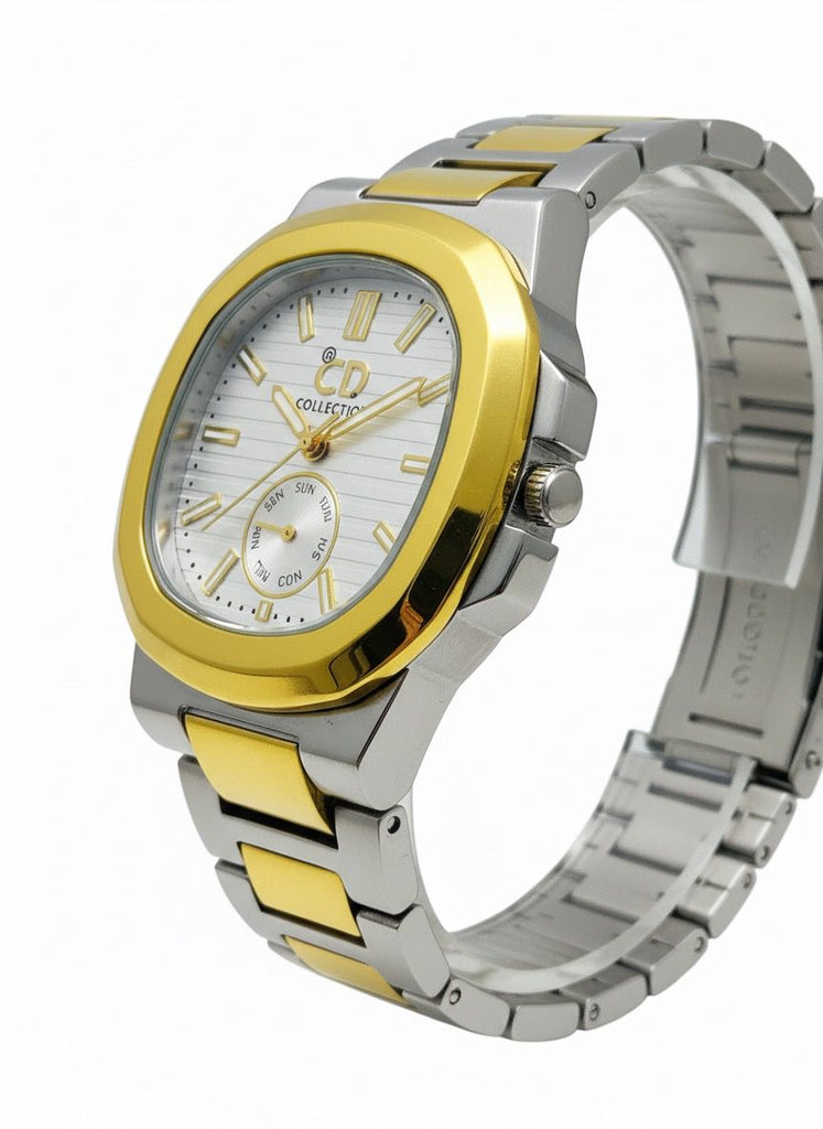 Two-Tone Gold & Steel Luxury Day-Date Watch / Couple's Pair – MF collections
